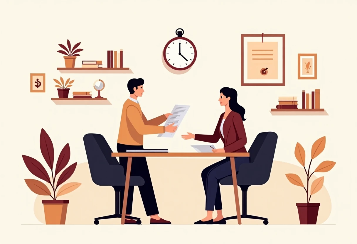Comparación de empleos administrativos