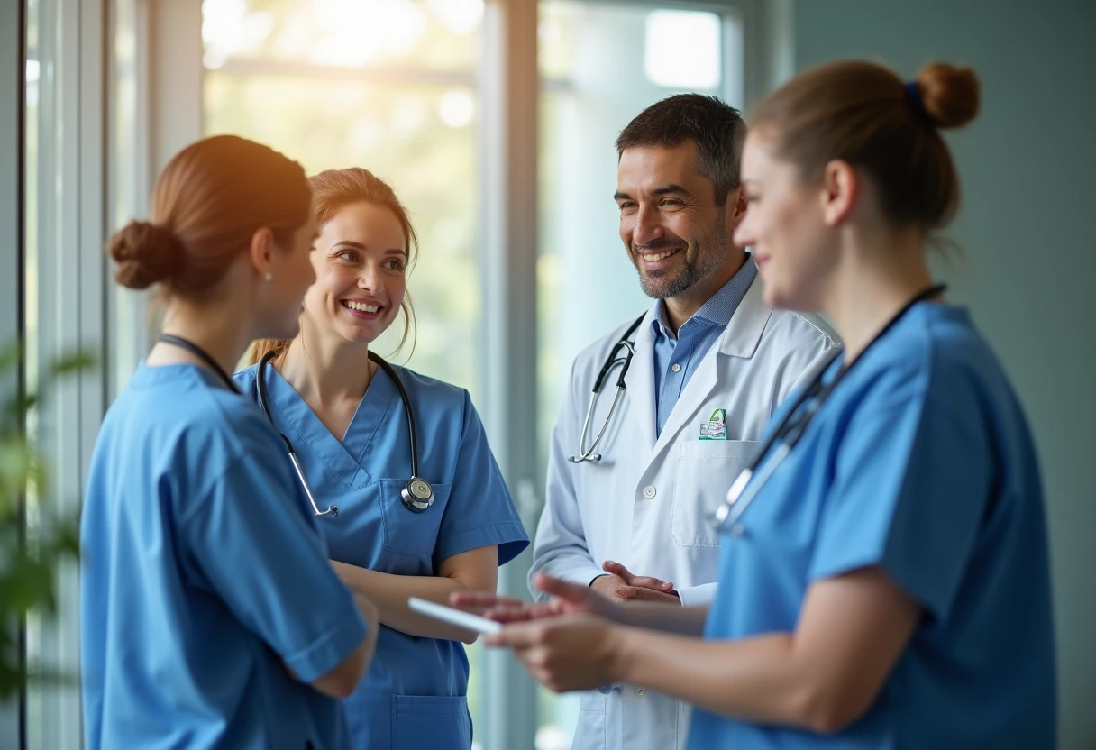 Top healthcare roles in team discussion